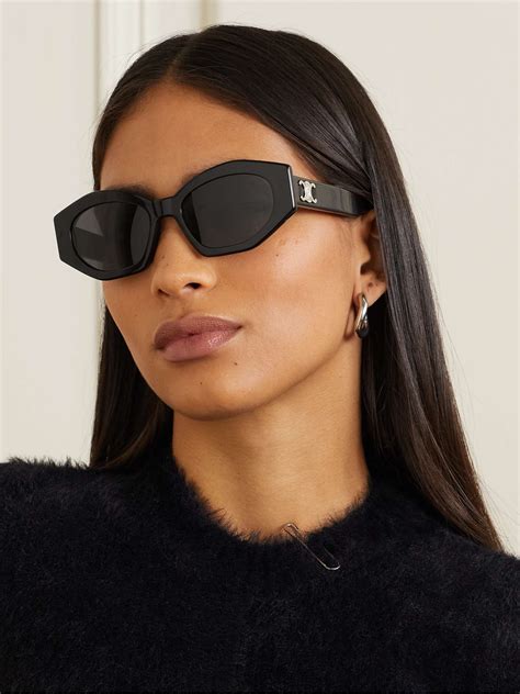 celine cat eye sunglasses with acetate frames|celine 56mm cat eye sunglasses.